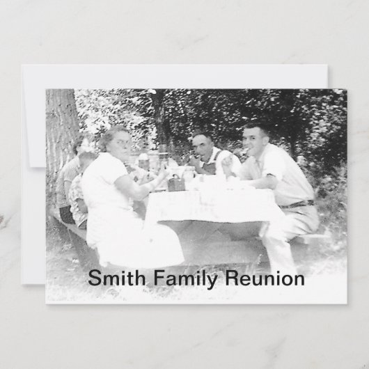 Reunion Dinner Afbeelding Invitation Kaart (Voorkant)