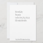 Reunion Dinner Afbeelding Invitation Kaart (Achterkant)