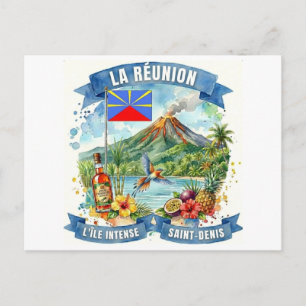 Réunion Eiland Souvenir Briefkaart