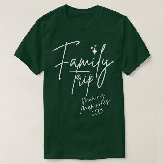 Reunion Family Trip 2023 maakt herinneringen vakan T-shirt (Design voorkant)