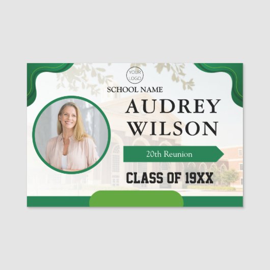Reunion Foto Naam Tags College Reunion (Voorkant)