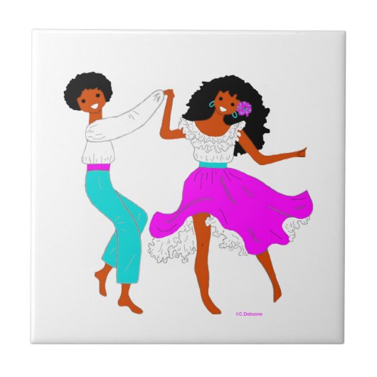 Réunion, Frankrijk Tegeltje (Voorkant)