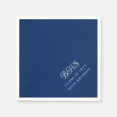 Reunion Initiaal van de marine en White School Servet (Voorkant)