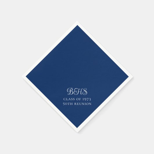 Reunion Initiaal van de marine en White School Servet (Hoek)