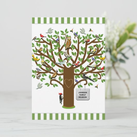 Reunion Invitation Kaart (Staand voorkant)