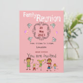 Reunion Invitation Kaart (Staand voorkant)