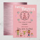Reunion Invitation Kaart (Voorkant / Achterkant)