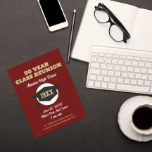 Reunion Invite! Aangepast Briefkaart voor klasreün