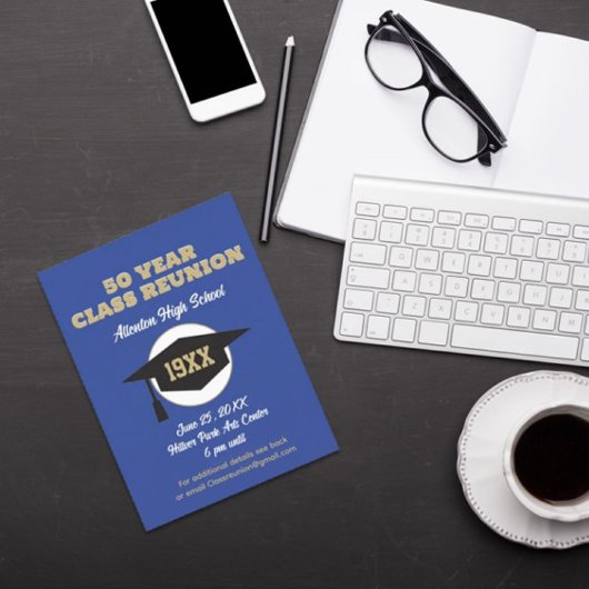 Reunion Invite! Aangepast Briefkaart voor klasreün