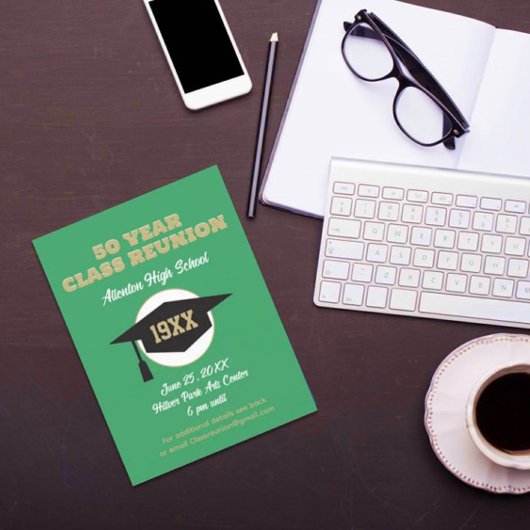Reunion Invite! Aangepast Briefkaart voor klasreün
