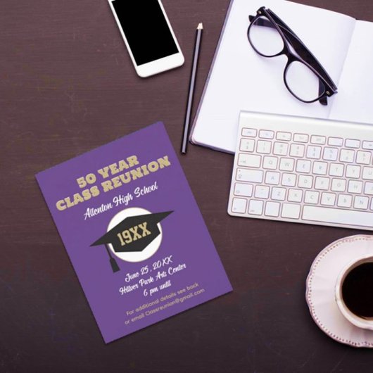 Reunion Invite! Aangepast Briefkaart voor klasreün