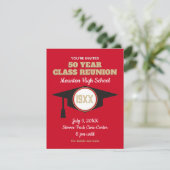 Reunion Invite! Aangepast Briefkaart voor klasreün (Staand voorkant)