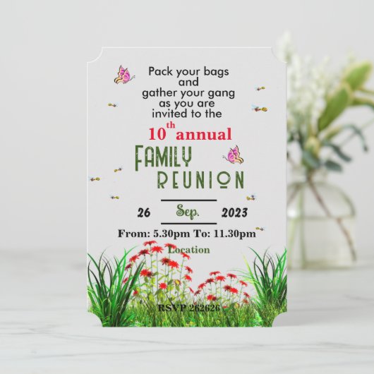 Réunion Kaart (Staand voorkant)