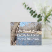 Reunion kaart-pas aan briefkaart (Staand voorkant)