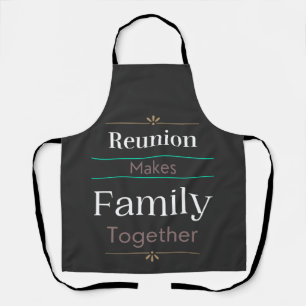 Reunion maakt familie samen schort