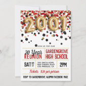 Reunion middelbare school 2001 kaart (Voorkant)