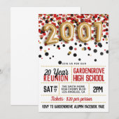 Reunion middelbare school 2001 kaart (Voorkant / Achterkant)