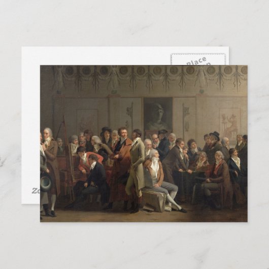 Reunion of Artists in the Studio of Isabey, 1798 Briefkaart (Voorkant / Achterkant)
