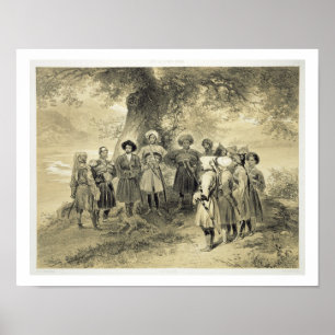 Réunion of Tcherkesse Princes, Sodja Valley, on t Poster