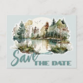 Reunion Party Lakeside landschap aankondiging (Voorkant)