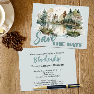 Reunion Party Lakeside landschap aankondiging