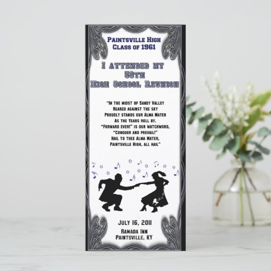 Reunion-rackkaart2 Programmakaart (Staand voorkant)