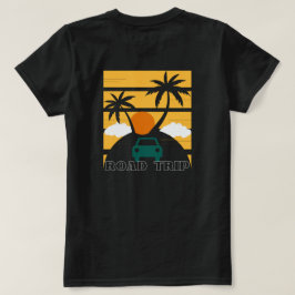 Reunion Road Trip op achteren en voorzijde T-shirt