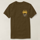 Reunion Road Trip op achteren en voorzijde T-shirt (Design voorkant)
