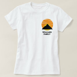 Reunion Road Trip op achteren en voorzijde T-shirt