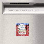 Reunion - Rood, Wit & Blauw Picknick of BBQ Magneet (Insitu (Vaatwasser))