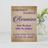 Reunion Save the Date Invitation Kaart (Staand voorkant)