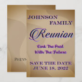 Reunion Save the Date Invitation Kaart (Voorkant / Achterkant)