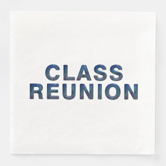 Reunion t - shirts klasse servet (Voorkant)