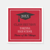 Reunion Time! AANPASSEN VAN uw reünie NAPKINS Servet (Voorkant)