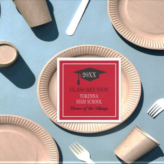 Reunion Time! AANPASSEN VAN uw reünie NAPKINS Servet