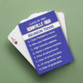 Reunion Trivia! Fun Custom Class Reunion Pokerkaarten