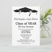 Reunion van de klasse Black and White Gradus Caps Kaart (Staand voorkant)