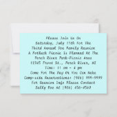 Reunion van de Retro  Camper Family Kaart (Achterkant)