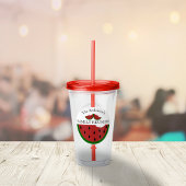 Reunion van de watermeloenzomerfamilie acryl drinkbeker