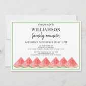 Reunion van de watermeloenzomerfamilie kaart (Voorkant)