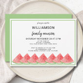 Reunion van de watermeloenzomerfamilie kaart