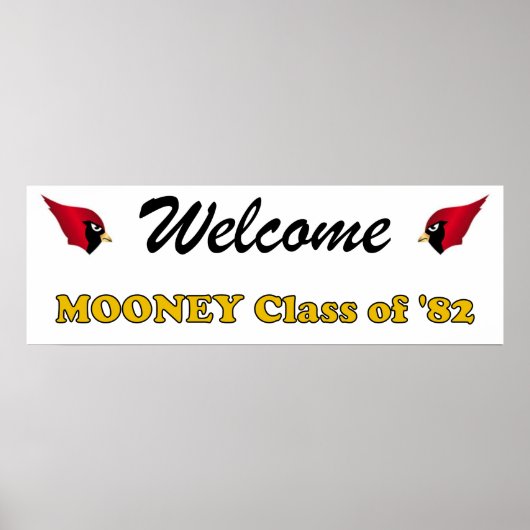 Reunion welkomstbanner poster (Voorkant)