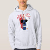 REUNIONES Servië sudadera con capucha B2 Hoodie (Voorkant)