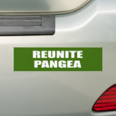 REUNITE PANGEA BUMPERSTICKER (Op auto)