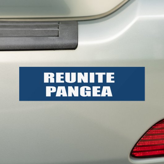 REUNITE PANGEA BUMPERSTICKER (Op auto)