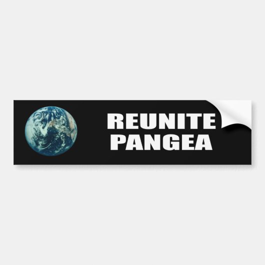 REUNITE PANGEA BUMPERSTICKER (Voorkant)