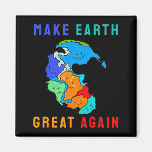 Reunite Pangea Maak Aarde Weer Groot T-shirt  Magneet