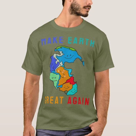 Reunite Pangea maakt de aarde weer geweldig T-shirt (Voorkant)