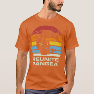 Reunite Pangea retro sunrise stijl T-shirt