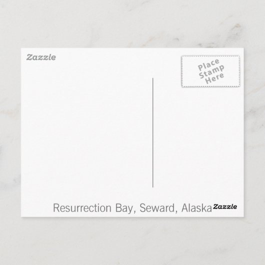Reurrectiebaai in Seward, Alaska Briefkaart (Achterkant)
